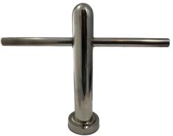 Calissimo Kerek, Csúszásgátló, Króm Fodrász Lábzsámoly Roundi (FR002)