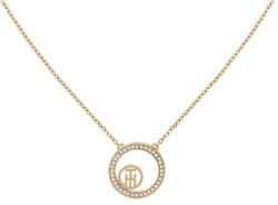 Tommy Hilfiger Colier la modă placat cu aur Vine Circle 2780585