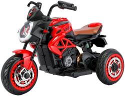  Elektromos tricikli gyerekeknek, Alista Home, 2 db 380*2 akkumulátorral, 6V7 típus, Bluetooth, borulásgátló, fény- és hangrendszer, 6+ éves kortól, 95 x 58 x 45 cm, piros-fekete