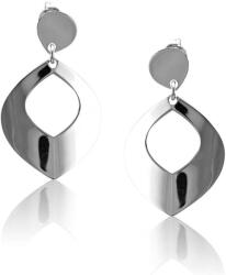  Toscana Ezüst Rombus Fülbevaló - Ródium Bevonat