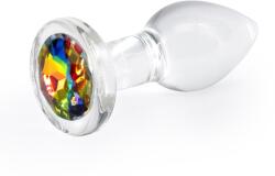 NS Novelties Dop Anal Crystal Desires Rainbow Gem, Sticla, 7.2 cm