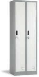 Carmen Метален шкаф Carmen CR-1242-2 J LUX - сив / тъмносив
