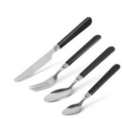 Bewello Evőeszköz készlet tartóval - fekete - 16 részes - 32, 7 x 19, 5 x 4, 7 cm (BW1021A) (BW1021A)