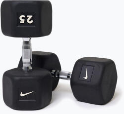 Nike Strength Gantera cauciucată Nike Strength Hex Dumbbell 25 kg black/white