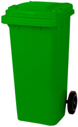 Ics Strend Pro műanyag kültéri kuka - 120 literes, zöld