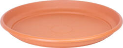 Ics Virágcserép alátét, Ics Erica, terrakotta, átmérő: 65 cm, 6, 8 cm magas perem, műanyag, kerek (TC255436)