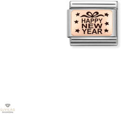 NOMINATION "9K Rosé Boldog Új Évet" charm - 430111-15