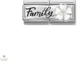 NOMINATION "Family dupla fehér virággal" charm - 330734-17