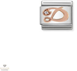 NOMINATION "9K Rosé D" betű charm - 430310-04