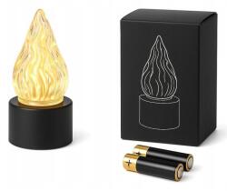 Azaris LED elektromos gyertya, Azaris, XL, lángutánzat, fehér, 16x6cm, 1 darabos szett (60390)