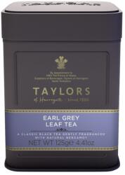 Taylors of Harrogate Earl Grey fekete tea, Taylors of Harrogate, fémdoboz, leveles, 125 g (615357119949)