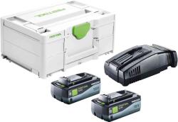 Festool SYS 18V 2x8, 0/SCA16 #####Energie-Set 577327 2. akkuval, Töltővel (577327) (577327)