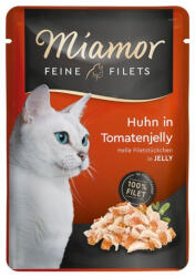 Miamor Miamor Feine Filets - nedves macskaeledel tonhal és paradicsom zselében 6x100g