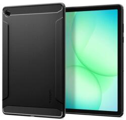 Spigen rugged armor szilikon tabletvédő, ütésállóság, légpárnás sarok, karbon minta, fekete, kompatibilis: Samsung Galaxy Tab A11 Plus LTE, SM-X236, / Galaxy Tab A11 Plus WIFI, SM-X230 (ACS10463)