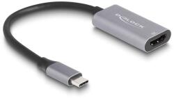 Delock USB Type-C adapter HDMI (DP Alt Mode) 8K-hez HDR funkcióval alumínium (60021) (60021) (60021)