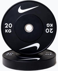 Nike Strength Bumper súlytárcsa Nike Strength Rubber Bumper Plates 20 kg black/white Súlytárcsa