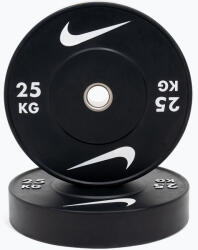 Nike Strength Bumper súlytárcsa Nike Strength Rubber Bumper Plates 25 kg black/white Súlytárcsa