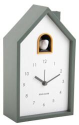 Karlsson Kakukkos óra, 12 x 20 x 6 cm, zöld (ka6015gr)