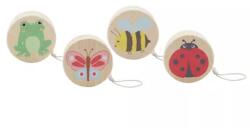 QX Yo-yo din lemn cu imprimeu de animale - diverse modele (729983)
