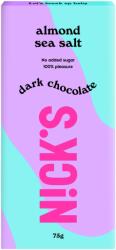 N!CK'S Prémium táblás étcsokoládé - mandula (gluténmentes) 75 g - reformnagyker