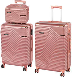 Leziter TraveLux Urban XVII gurulós bőrönd szett lazacrózsaszín (LTRUBS-XVII-LR) - leziter