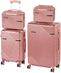 Leziter TraveLux Urban XXIII gurulós bőrönd szett lazacrózsaszín (LTRUBS-XXIII-LR) - leziter