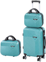 Leziter TraveLux Pro XI gurulós bőrönd szett lagúnakék (LTRPBS-XII-LK) - leziter