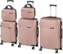 Leziter TraveLux Pro gurulós bőrönd szett rosegold (LTRPBS-RG) - leziter