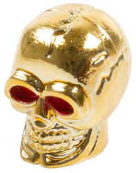 Altrix halálfejes szelepsapka - autó szelepes, 1 db, arany színű