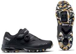 NorthWave All Terrain Spider Plus 3 kerékpáros SPD MTB cipő, fekete-camo, 45-ös