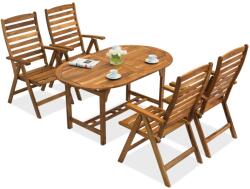 Garden Point Fából készült Hanoi/Bombay 4 kerti bútorok Garden Point (GAP149_4xGAP151)