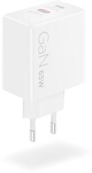 Lenovo Dual USB-C 65W GaN Charger v2 fehér (G0A6065WEU) (G0A6065WEU)