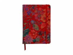  Notebook Coperta Moale Piele, A5, 144 Pagini, Celeste Rosu (CAI248r)