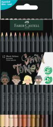 Faber-Castell Creioane Colorate 12 Culori Skin Tones Black Edition Faber-castell (fc116414)