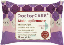 Doctor Care sminklemosó törlőkendő 100% biodegradable 20 db - vitalora