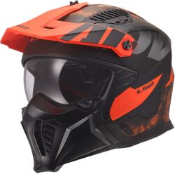 LS2 Cască de motocicletă trial LS2 OF606 Drifter Gas gri mat-portocaliu (LS366062551-MASTER)