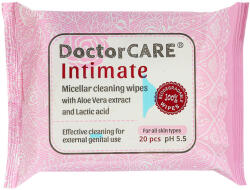 Doctor Care intim nedves törlőkendő 100% biodegradable 20 db - vitalora