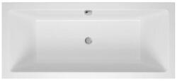 M-Acryl Sabina fehér színű egyenes akril kád 160x75 kádlábbal és peremrögzítővel (12383)