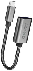  Adapter: Dudao L15T - USB / Type-C (USB-C) OTG adapter, fekete szövet kábel