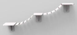 TRIXIE Climbing Ladder for Wall Mounting | Falra szerelhető mászólétra macskák számára (fehér) - 150 × 30 cm