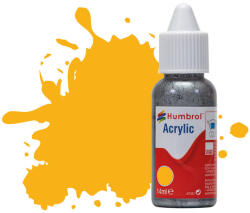 Humbrol Acrylic - Insignia Yellow - Matt (154) 14ml (DB0154) (DB0154)