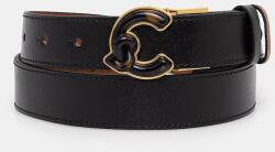 Coccinelle kifordítható bőröv - fekete S