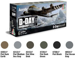 Italeri Acrylic szett: D-DAY AIRCRAFT (445AP) festék (445AP)