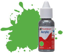Humbrol Acrylic - Fluorescent Signal Green Gloss (208) 14ml (DB0208) (DB0208)