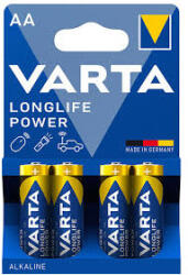 VARTA Longlife Power AA ceruza LR6 alkáli elem BL4 (4906121414)