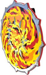 Liontouch Lovagi pajzs láng mintával - Liontouch (700192) (001925)