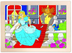 Woodyland - Hamupipőke fa puzzle 24 db-os (91159) (W91159)