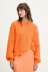 American Vintage gyapjúkeverék pulóver - narancssárga M - answear - 49 990 Ft