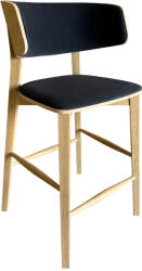 FormWood Nora tölgy bárszék 67 cm antracit ülőfelülettel (SHARON-67-ANTR)