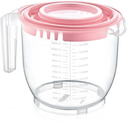 Dünya Plastik Műanyag keverőtál tetővel 2200 ml fehér (10200-fehér)